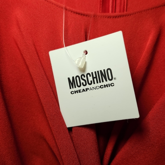 MOSCHINO Cheap & Chic Twist Front Mini Dress - Picture 7 of 14